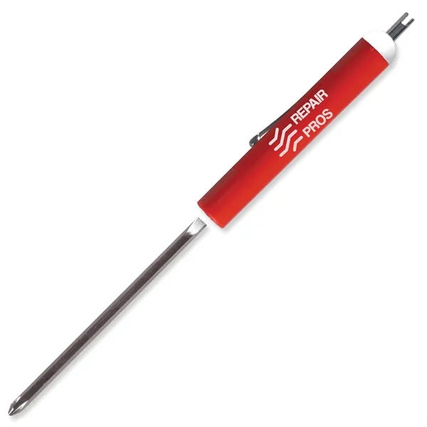 Reversible 1/8" Flat blade screwdriver with a valve stem top that... from ASI 54040 Fey Promo / Mi Line by Fey