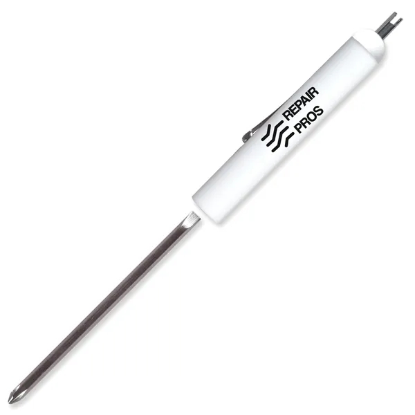 Reversible 1/8" Flat blade screwdriver with a valve stem top that... from ASI 54040 Fey Promo / Mi Line by Fey
