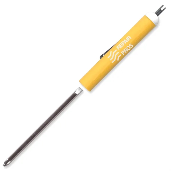 Reversible 1/8" Flat blade screwdriver with a valve stem top that... from ASI 54040 Fey Promo / Mi Line by Fey