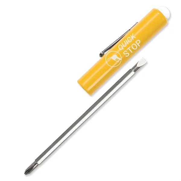 0.69"H x 5.88"W large barrel reversible pocket screwdriver with standard flat... from ASI 54040 Fey Promo / Mi Line by Fey