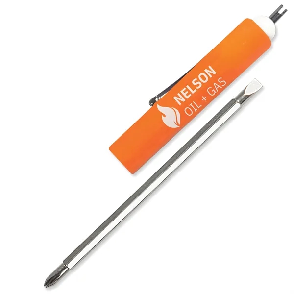 0.69"H x 6.69"W 3/16" flat blade screwdriver with a large barrel... from ASI 54040 Fey Promo / Mi Line by Fey