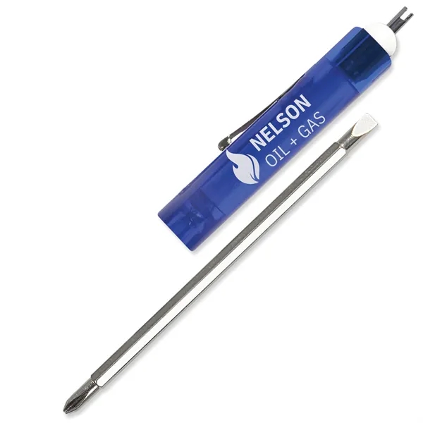 0.69"H x 6.69"W 3/16" flat blade screwdriver with a large barrel... from ASI 54040 Fey Promo / Mi Line by Fey