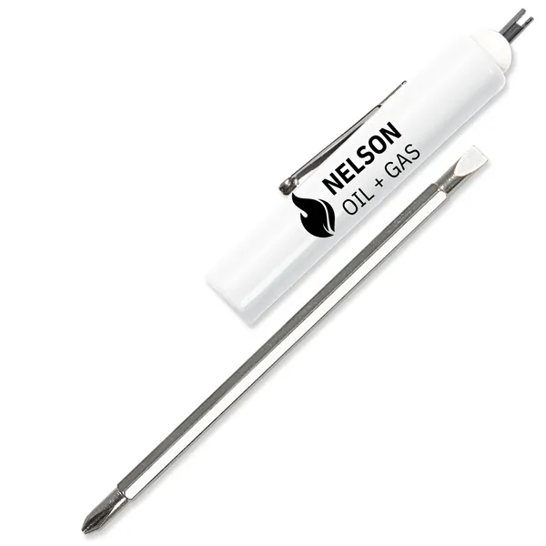 0.69"H x 6.69"W 3/16" flat blade screwdriver with a large barrel... from ASI 54040 Fey Promo / Mi Line by Fey