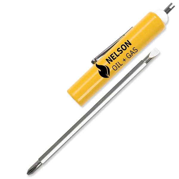 0.69"H x 6.69"W 3/16" flat blade screwdriver with a large barrel... from ASI 54040 Fey Promo / Mi Line by Fey