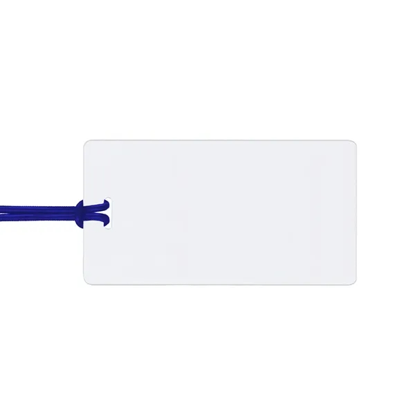Vinyl luggage tag with a loop strap and ID card.... from ASI 68507 The Magnet Group / Perfect Line