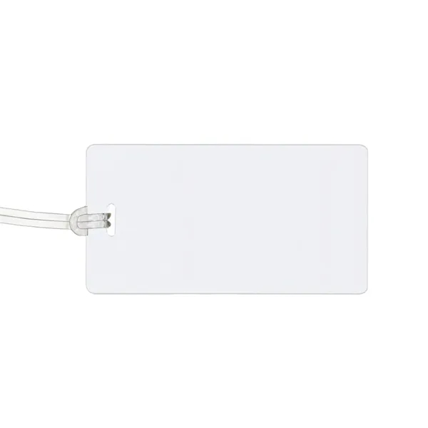 Vinyl luggage tag with a loop strap and ID card.... from ASI 68507 The Magnet Group / Perfect Line