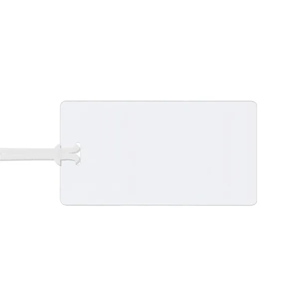 Vinyl luggage tag with a loop strap and ID card.... from ASI 68507 The Magnet Group / Perfect Line