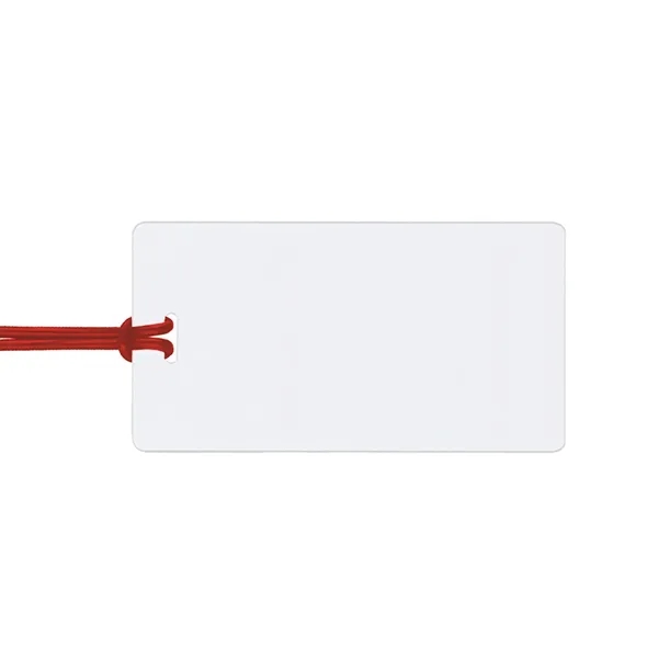 Vinyl luggage tag with a loop strap and ID card.... from ASI 68507 The Magnet Group / Perfect Line