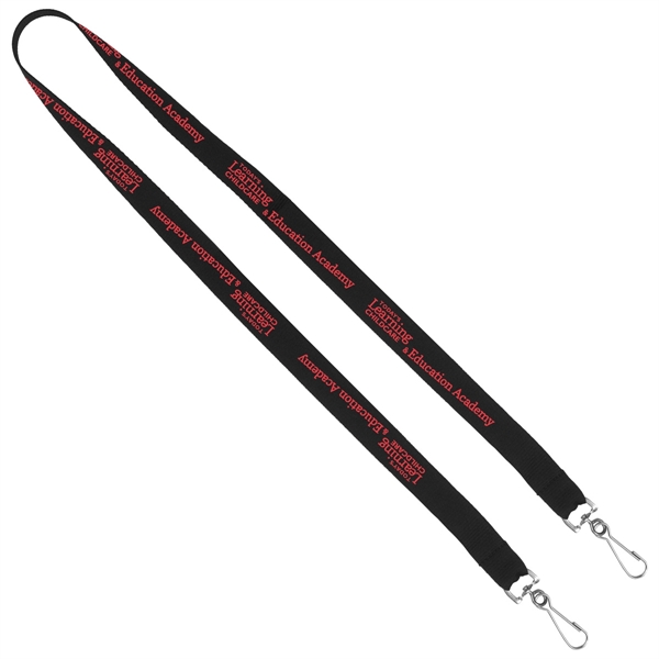 18" x 3/8" polyester dual ended lanyard strap with swivel or... from ASI 62660 Innovation Line