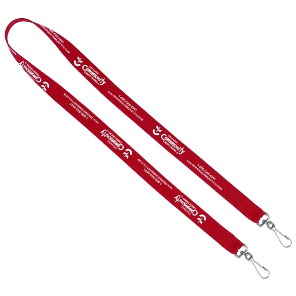 18" x 3/8" polyester dual ended lanyard strap with swivel or... from ASI 62660 Innovation Line