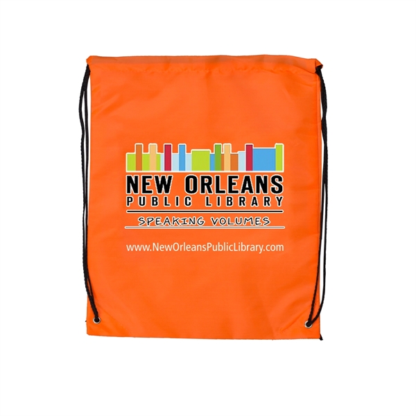 Drawstring cinch-style backpack with 17" adjustable cords.... from ASI 62660 Innovation Line