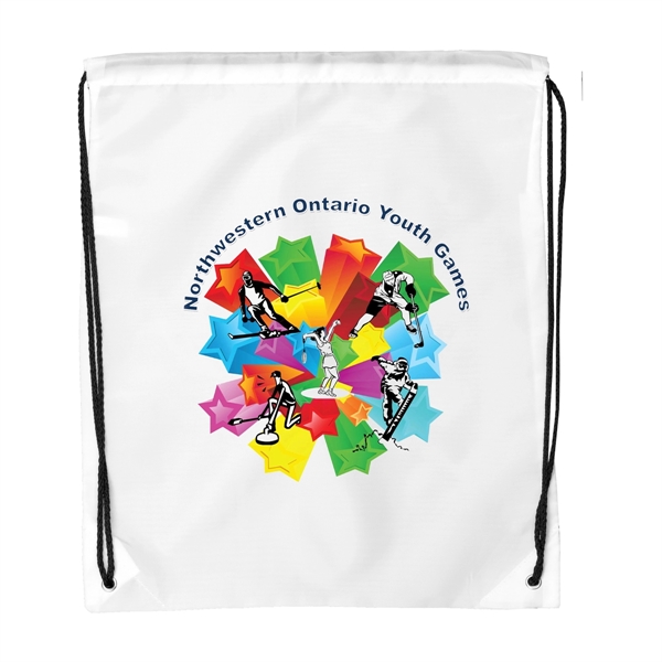 Drawstring cinch-style backpack with 17" adjustable cords.... from ASI 62660 Innovation Line