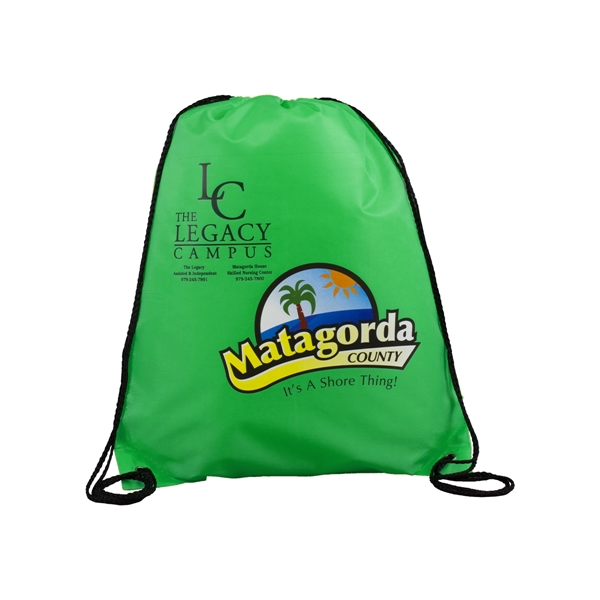 Drawstring cinch-style backpack with 17" adjustable cords.... from ASI 62660 Innovation Line