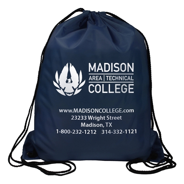 Drawstring cinch-style backpack with 17" adjustable cords.... from ASI 62660 Innovation Line