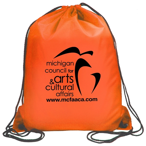 Drawstring cinch-style backpack with 17" adjustable cords.... from ASI 62660 Innovation Line