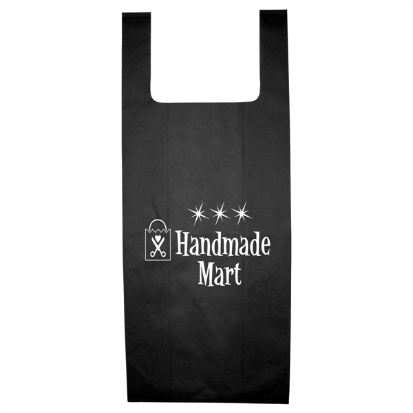 T-shirt style grocery shopping bag made of non-woven recyclable polypropylene.... from ASI 62660 Innovation Line