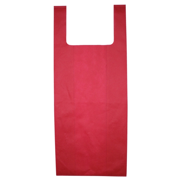 T-shirt style grocery shopping bag made of non-woven recyclable polypropylene.... from ASI 62660 Innovation Line