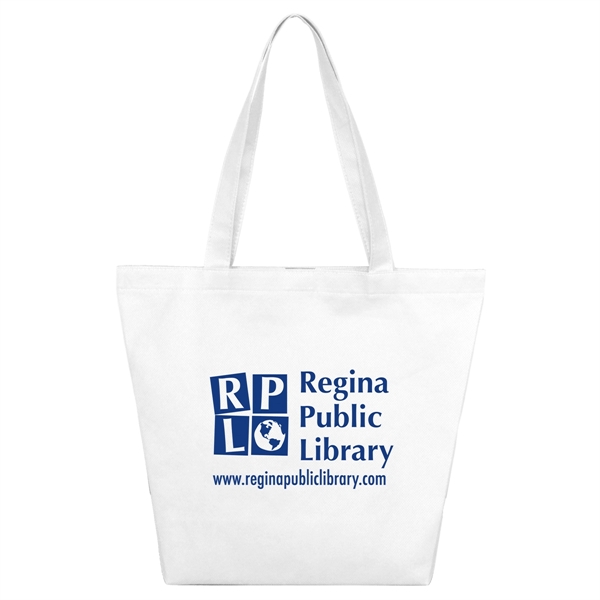 15" x 12" x 5" 80GSM non-woven polypropylene tote bag with... from ASI 62660 Innovation Line