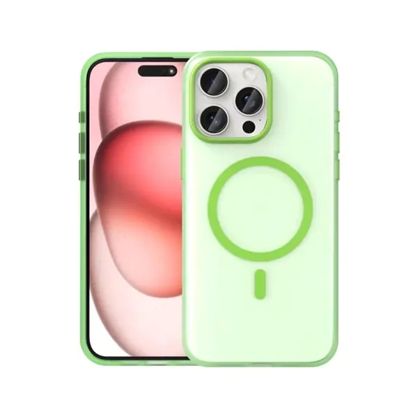 Clear frosted TPU magnetic mobile phone case plus 1C1P silkscreen imprint... from ASI 37218 Athena Promo (tm)