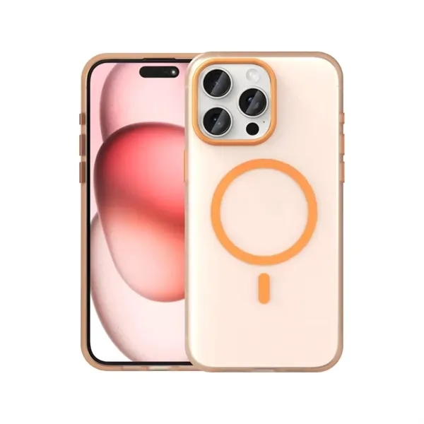 Clear frosted TPU magnetic mobile phone case plus 1C1P silkscreen imprint... from ASI 37218 Athena Promo (tm)