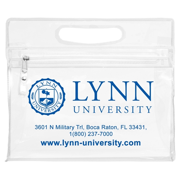 Vinyl travel pouch with zipper, overseas.... from ASI 62660 Innovation Line