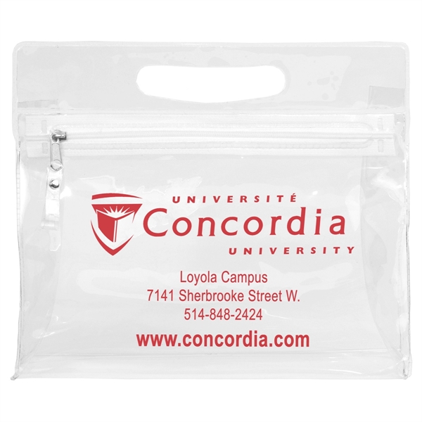 Vinyl travel pouch with zipper, overseas.... from ASI 62660 Innovation Line