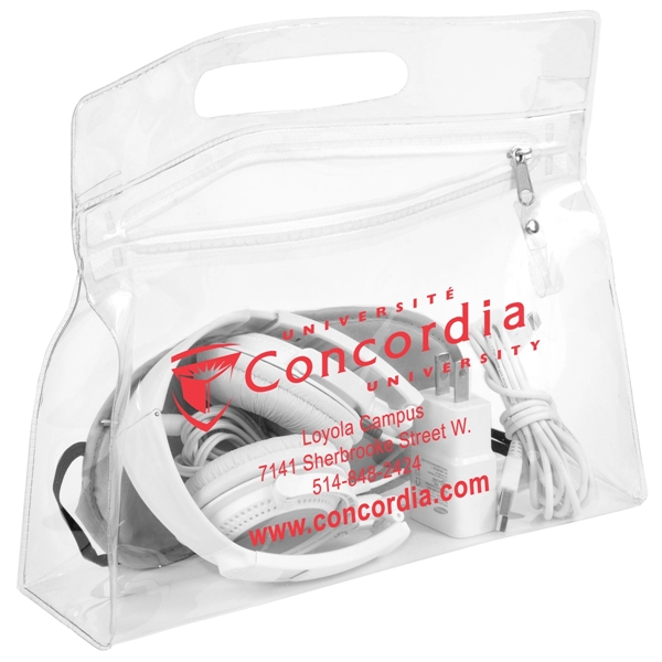 Vinyl travel pouch with zipper, overseas.... from ASI 62660 Innovation Line