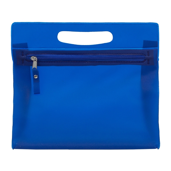 Vinyl travel pouch with zipper, overseas.... from ASI 62660 Innovation Line