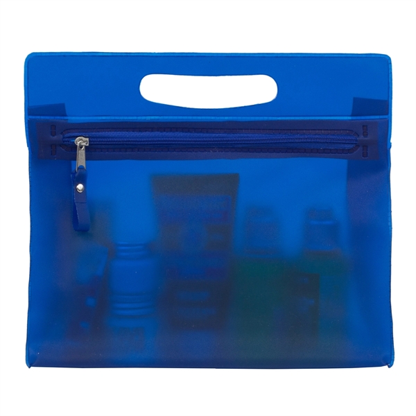 Vinyl travel pouch with zipper, overseas.... from ASI 62660 Innovation Line