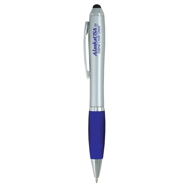 5 3/8" x 1/2" ABS plastic twist-action pen with textured grip... from ASI 62660 Innovation Line