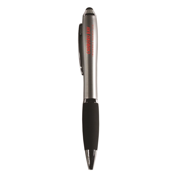 5 3/8" x 1/2" ABS plastic twist-action pen with textured grip... from ASI 62660 Innovation Line