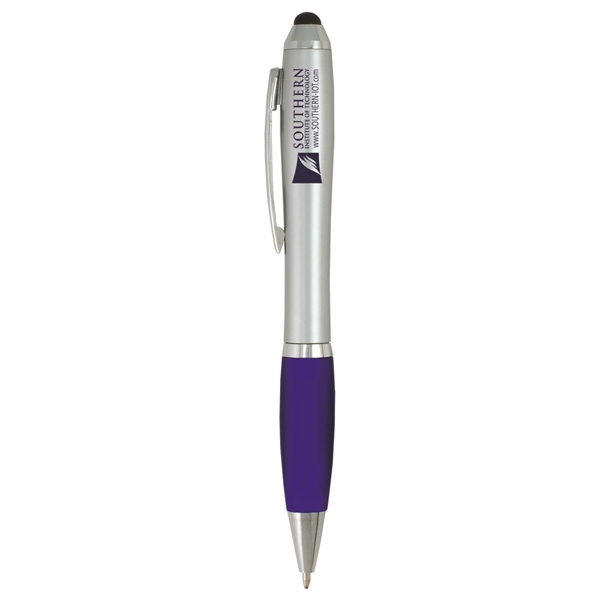 5 3/8" x 1/2" ABS plastic twist-action pen with textured grip... from ASI 62660 Innovation Line