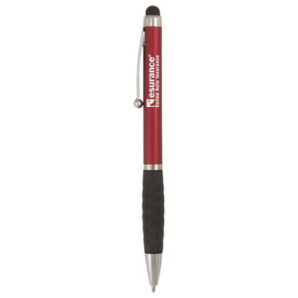 5 3/8" x 1/2" ABS plastic twist-action pen with soft rubber... from ASI 62660 Innovation Line