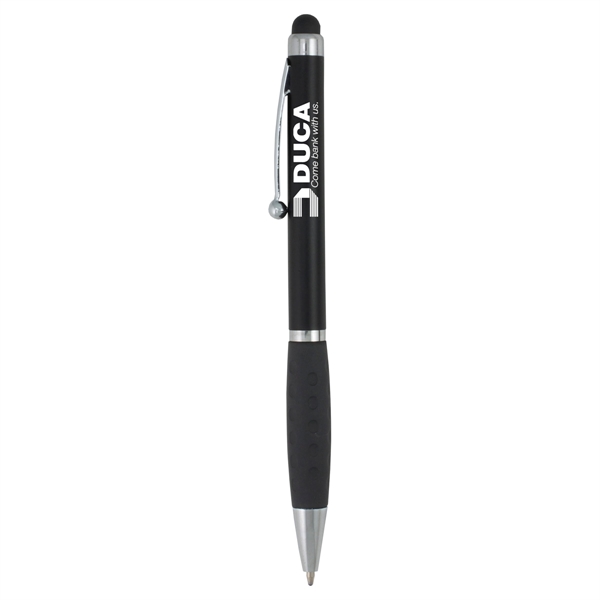 5 3/8" x 1/2" ABS plastic twist-action pen with soft rubber... from ASI 62660 Innovation Line