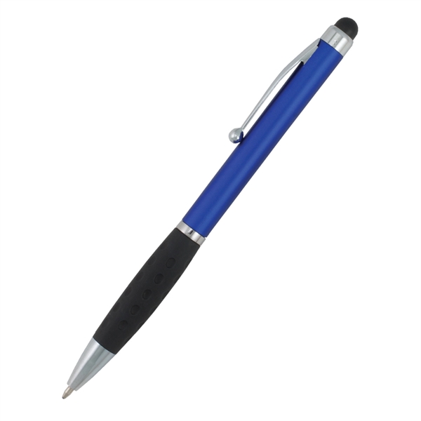5 3/8" x 1/2" ABS plastic twist-action pen with soft rubber... from ASI 62660 Innovation Line