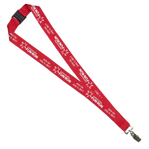 18" x 1" polyester imported air shipped lanyard with silkscreen imprint.... from ASI 62660 Innovation Line