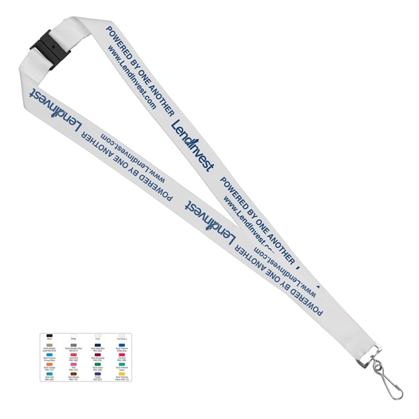 18" x 1" polyester imported air shipped lanyard with silkscreen imprint.... from ASI 62660 Innovation Line