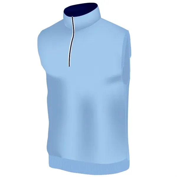 Men's Caves tech quarter-zip vest with contrast moonpatch & taping, 1... from ASI 38120 Ball Pro / Diversified Quality Kitchenware / Branded Apparel Designs