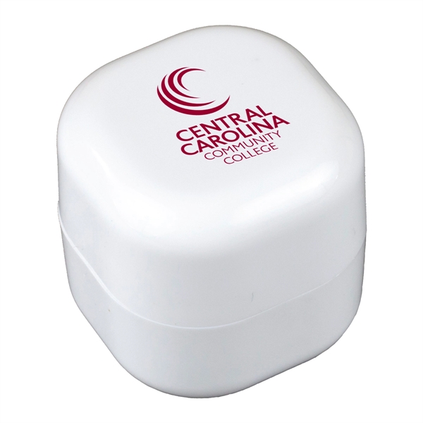 1 3/8" cube-shaped ABS plastic 8g vanilla flavored lip balm and... from ASI 62660 Innovation Line
