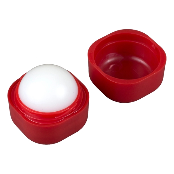 1 3/8" cube-shaped ABS plastic 8g vanilla flavored lip balm and... from ASI 62660 Innovation Line
