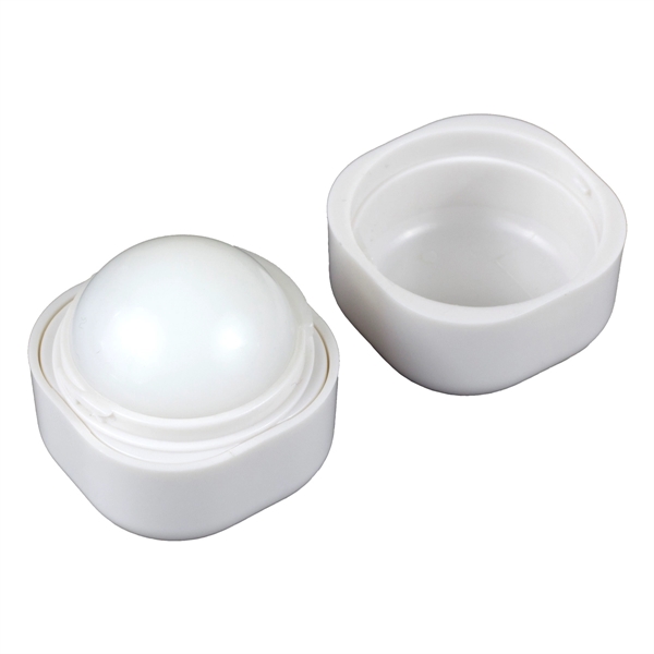 1 3/8" cube-shaped ABS plastic 8g vanilla flavored lip balm and... from ASI 62660 Innovation Line
