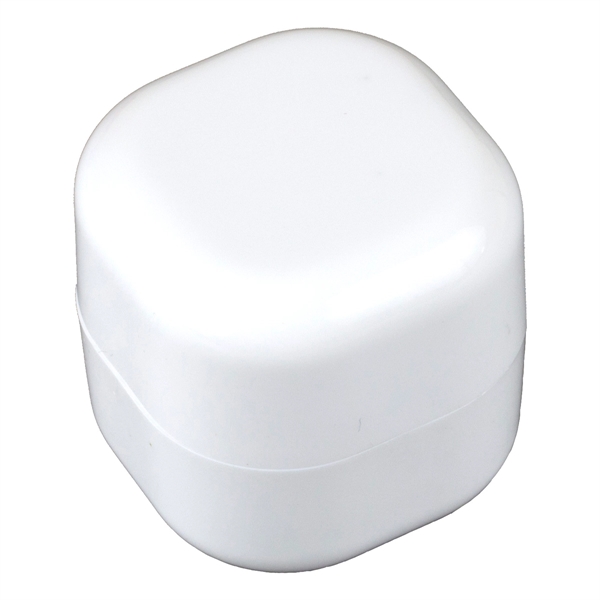 1 3/8" cube-shaped ABS plastic 8g vanilla flavored lip balm and... from ASI 62660 Innovation Line