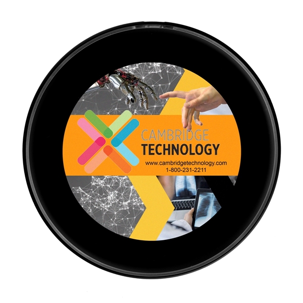 Place your Qi wireless enabled devices on the charging base to... from ASI 62660 Innovation Line