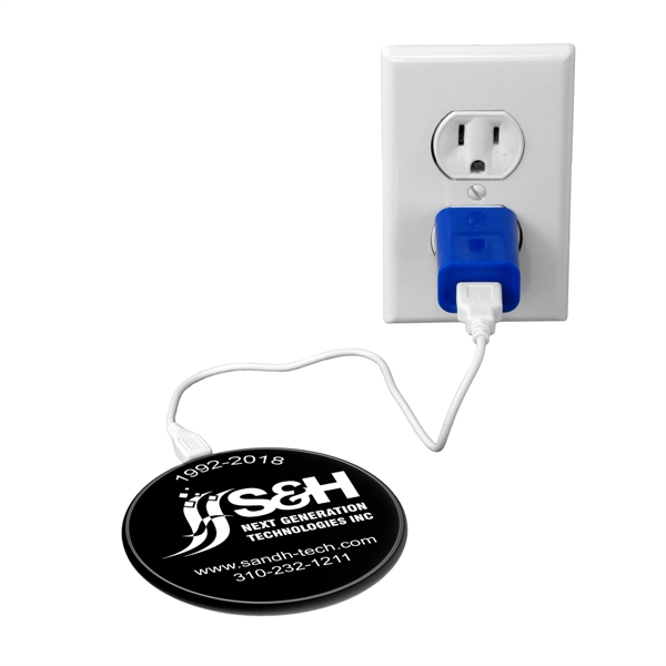 Place your Qi wireless enabled devices on the charging base to... from ASI 62660 Innovation Line