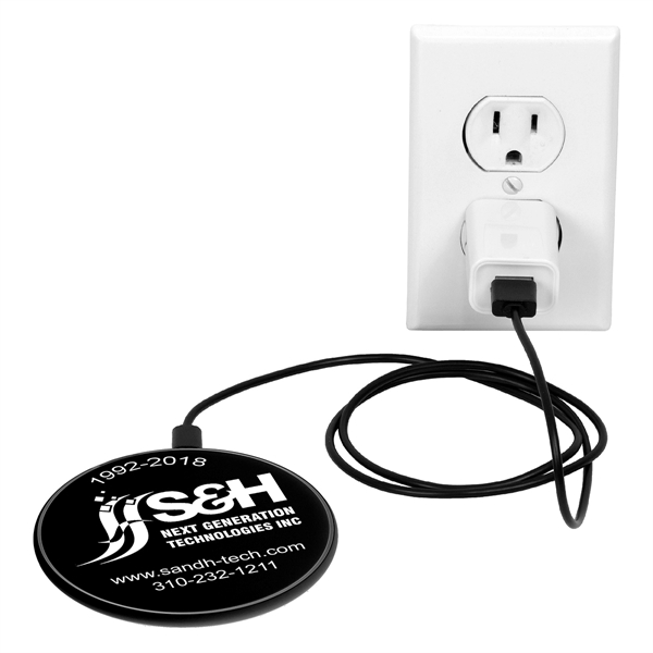 Place your Qi wireless enabled devices on the charging base to... from ASI 62660 Innovation Line