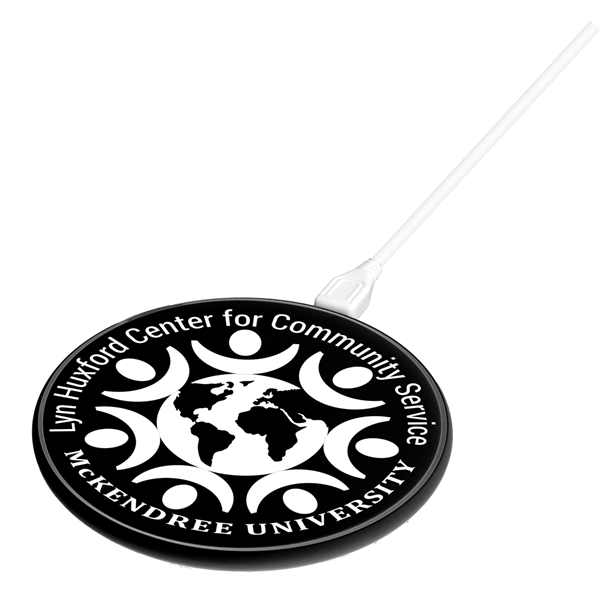 Place your Qi wireless enabled devices on the charging base to... from ASI 62660 Innovation Line