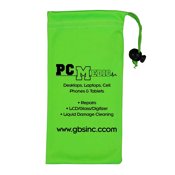Microfiber drawstring pouch for smartphones, glasses, cameras and more.... from ASI 62660 Innovation Line