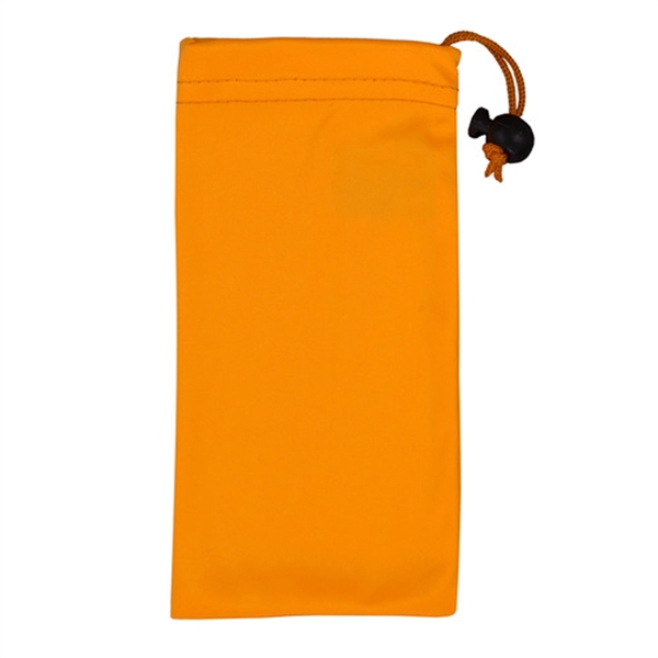 Microfiber cinch pouch filled with a UL Listed USB wall charger... from ASI 62660 Innovation Line