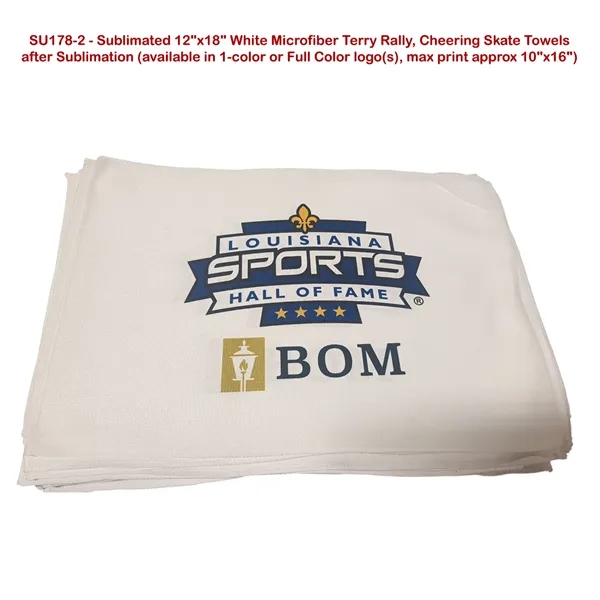 12" x 18" Sponsorship rally towel with sublimation decoration... from ASI 53509 FIEL-Fairdeal Import & Export / FIEL
