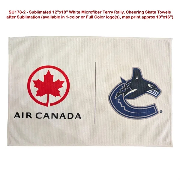 12" x 18" Sponsorship rally towel with sublimation decoration... from ASI 53509 FIEL-Fairdeal Import & Export / FIEL